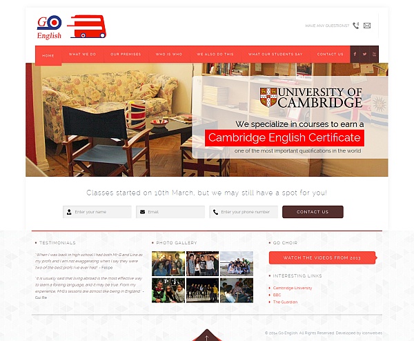 2014 website redesign